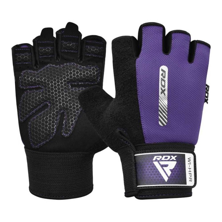 RDX W1 Weightlifting Gloves Purple