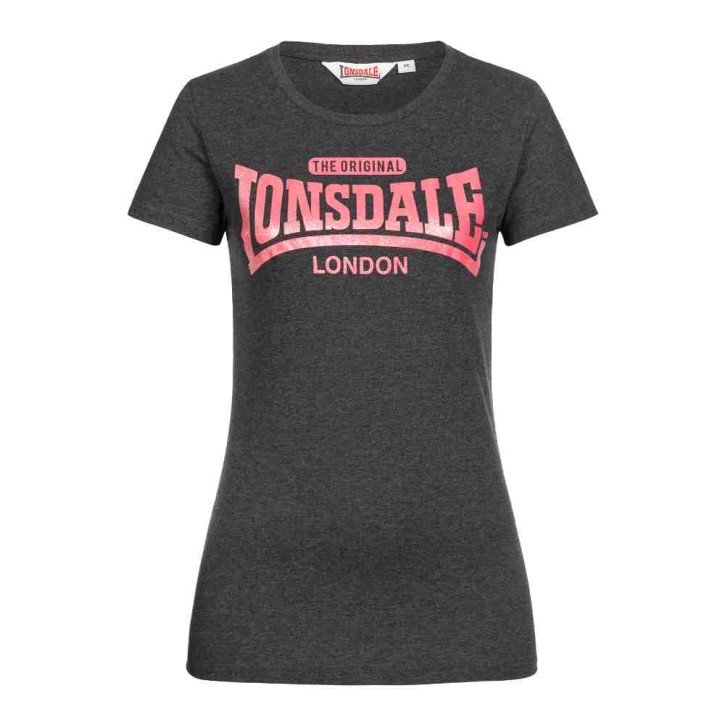 Lonsdale Tulse T-Shirt Women Marl Black