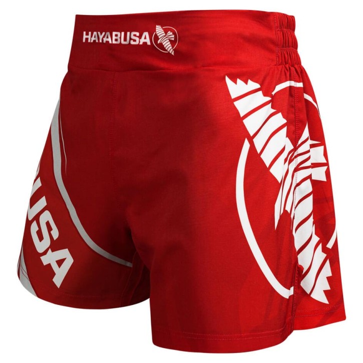 Sale Hayabusa Kickboxing Shorts 2.0 Red 32