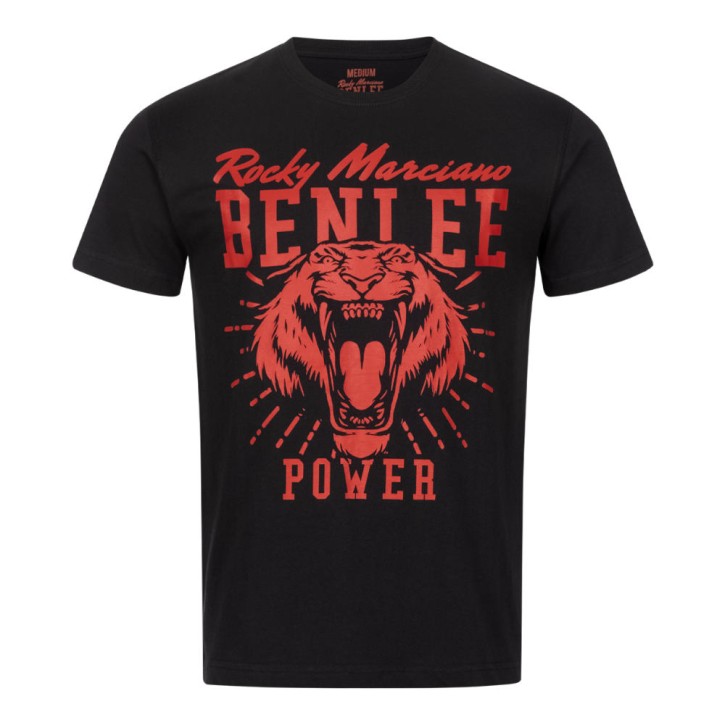 Benlee Tiger Power T-Shirt Schwarz Rot