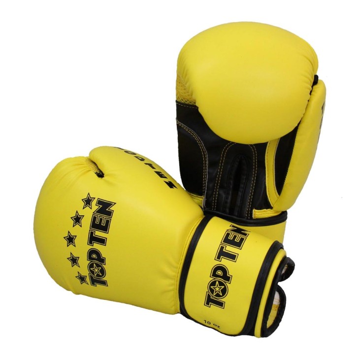 Top Ten R2M 2016 Boxing Gloves Yellow Black 10oz