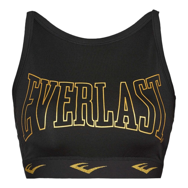 Everlast Duran Women's Sport Bra Black Gold