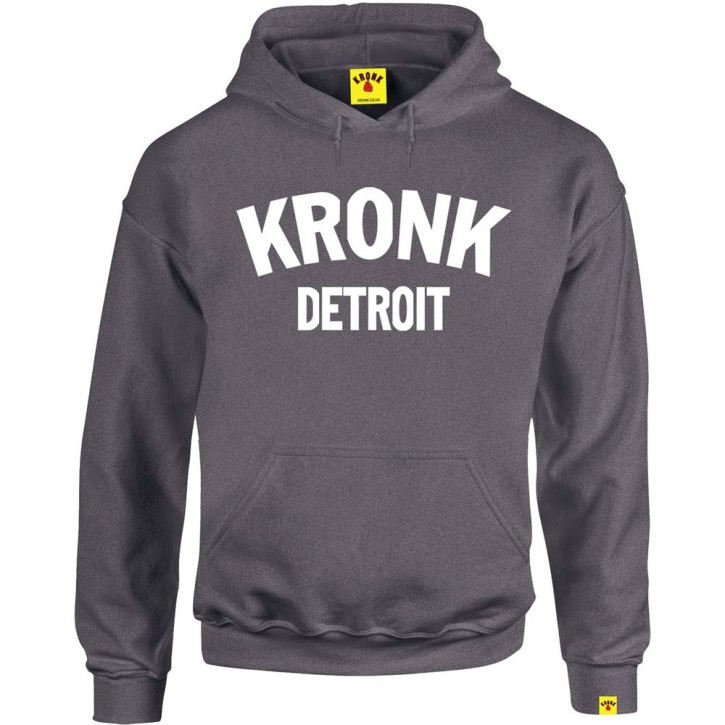 Kronk Detroit Hoodie Charcoal White
