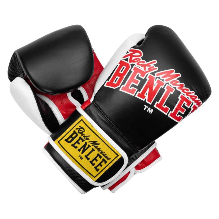 Benlee Bang Loop Boxing Gloves Leather Black
