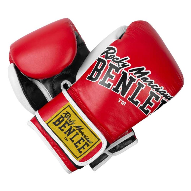 Benlee Bang Loop Boxing Gloves Leather Red
