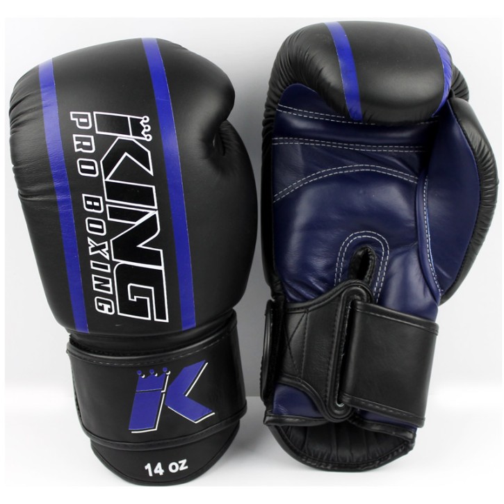 King Pro Boxing KPB BG Elite 2 Boxhandschuhe Leder Blue