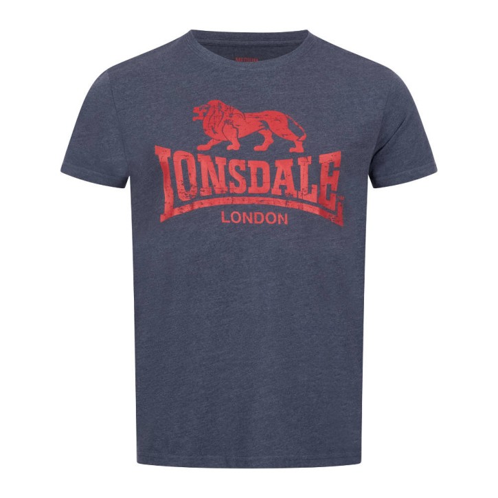 Lonsdale Silverhill T-Shirt Marl Navy
