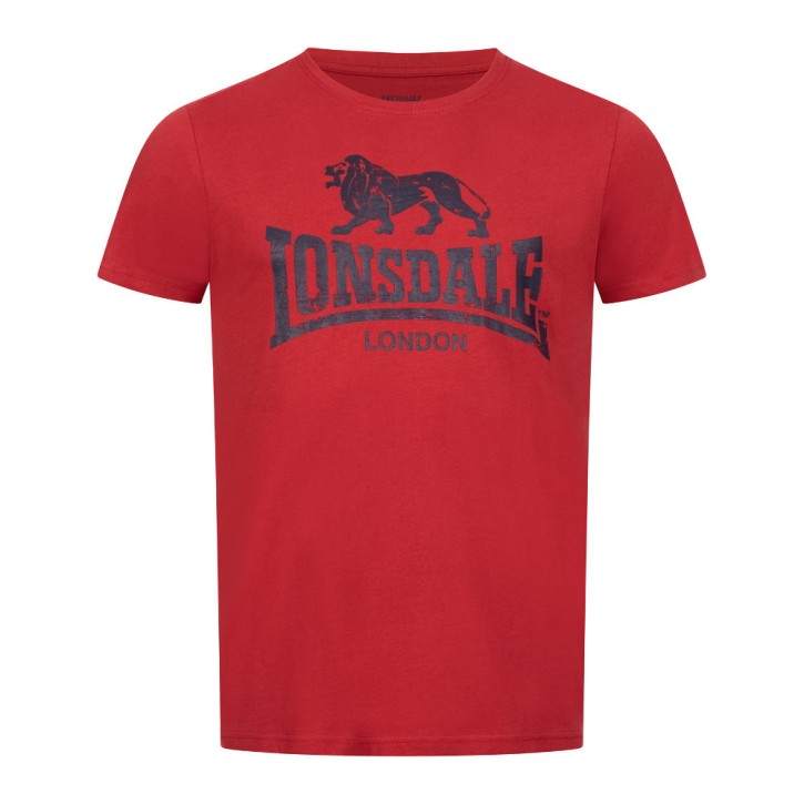Lonsdale Silverhill T-Shirt Dark Red