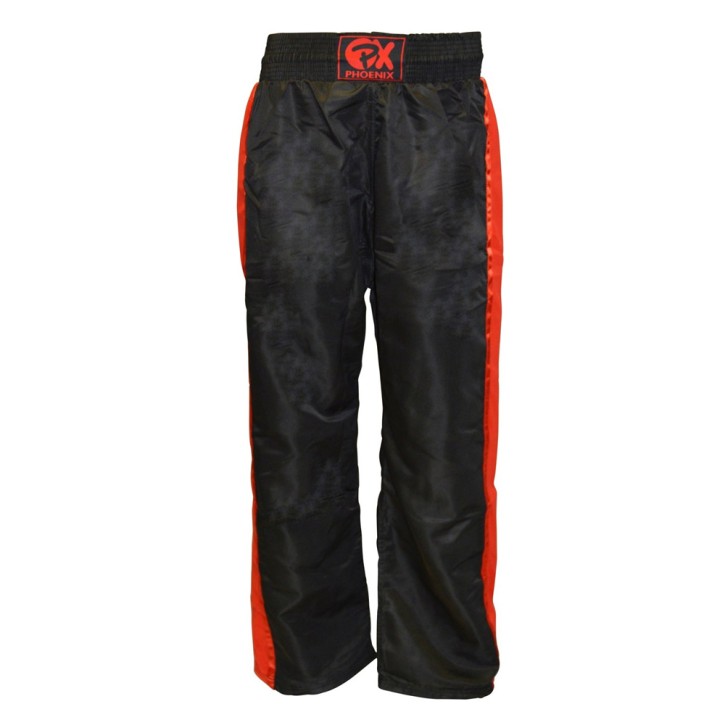 Phoenix PX Kickboxing Pants Dynamic Mesh Black Red