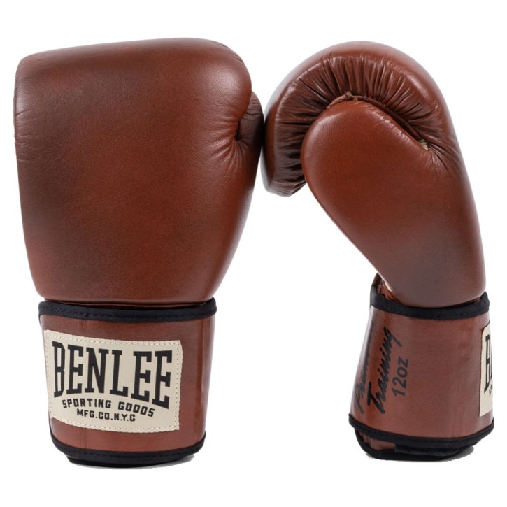 Benlee Premium Training Boxhandschuhe Leder Braun