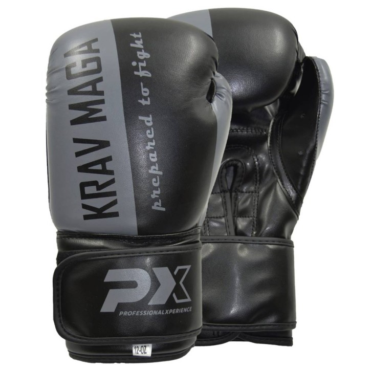 Phoenix PX boxing gloves Krav Maga Black Gray