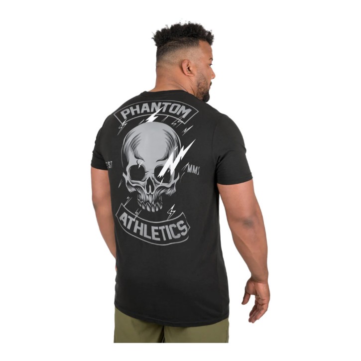 Phantom Athletics Lightning Skull T-Shirt Schwarz