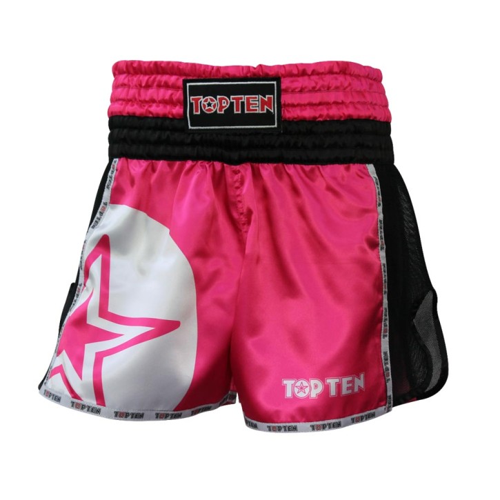 Top Ten Star Thai Boxing Shorts Pink