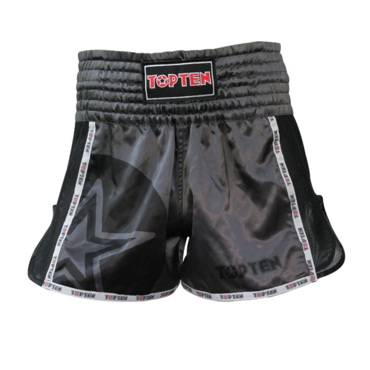 Top Ten Star Thai Boxing Shorts Black