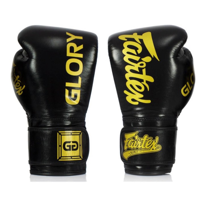 Fairtex X Glory Boxing Gloves Black Gold