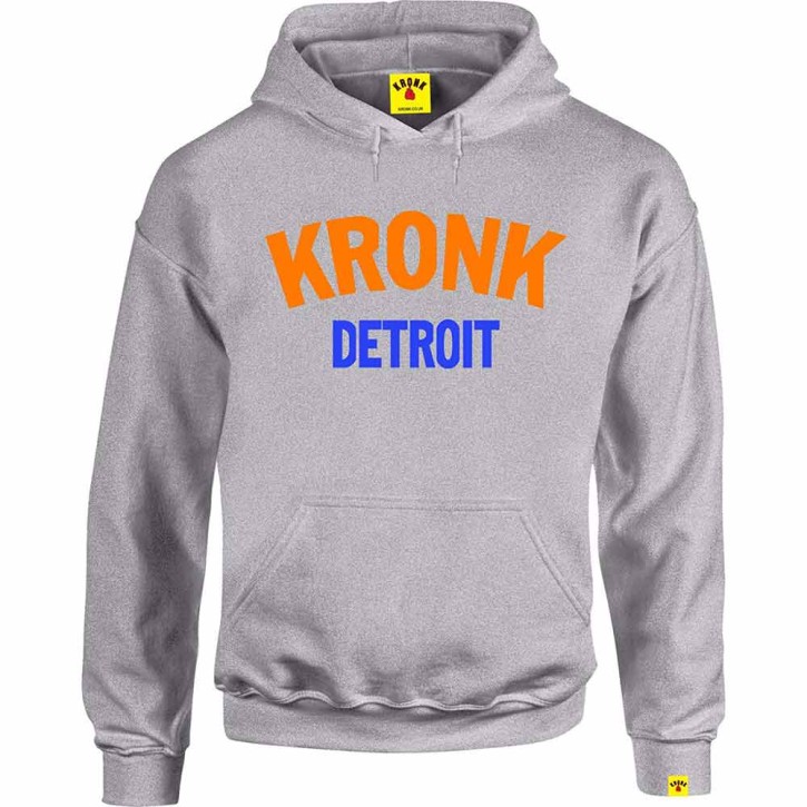 Kronk Detroit Hoodie Sport Grey Orange Blue