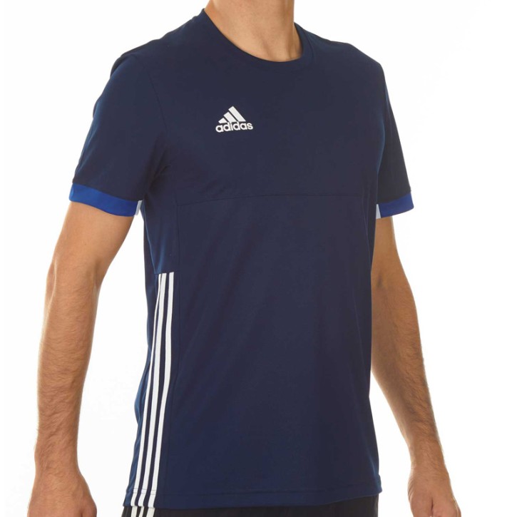 Abverkauf Adidas T16 Team T-Shirt Männer Navy Blue White AJ5307