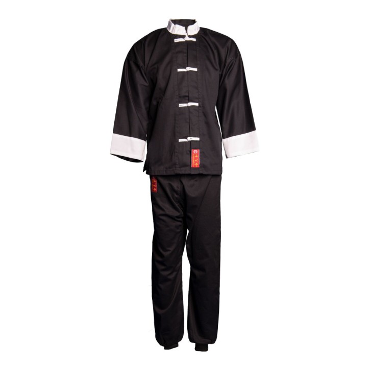 Hayashi Kung Fu Anzug mit Schärpe Black