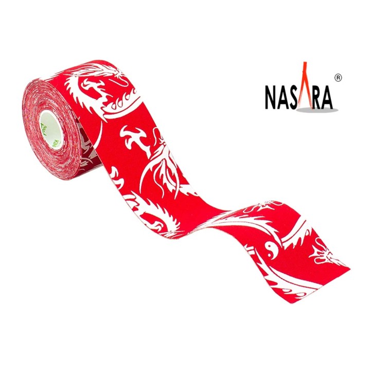 Nasara Dragon Kinesiologie Tape Red 5cm x 5m