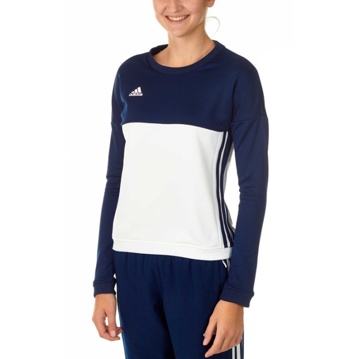 Abverkauf Adidas T16 Team Sweater Damen Navy Blue White AJ5415