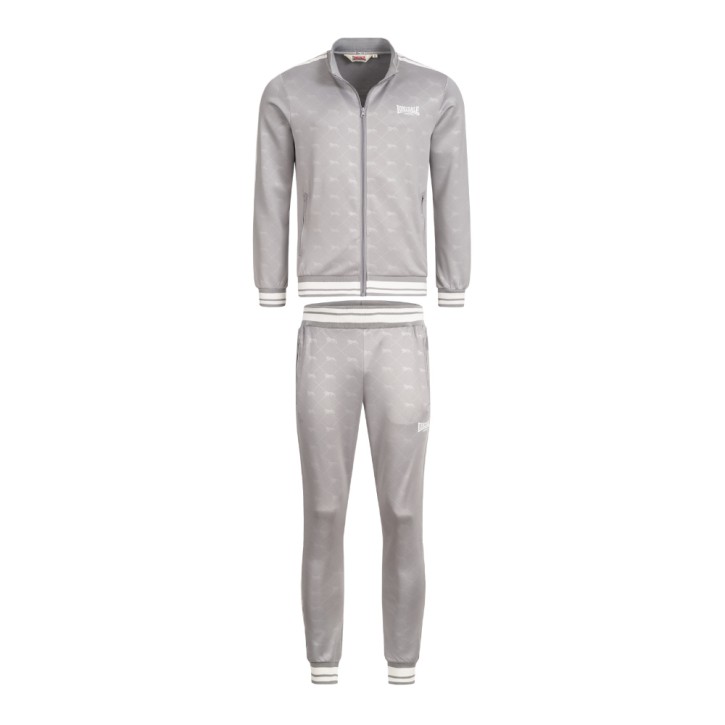 Lonsdale Ashwell Tracksuit Gray White