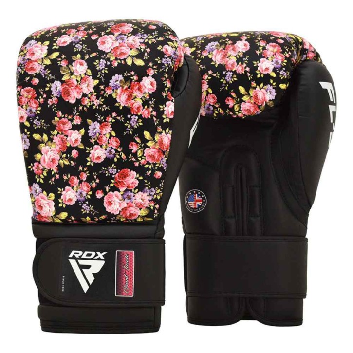 RDX FL5 Floral Women's Boxing Gloves Black