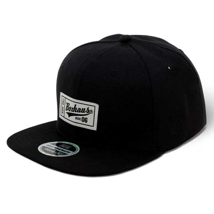 Abverkauf BOXHAUS Brand Sairon06 Snapback Cap Label Black