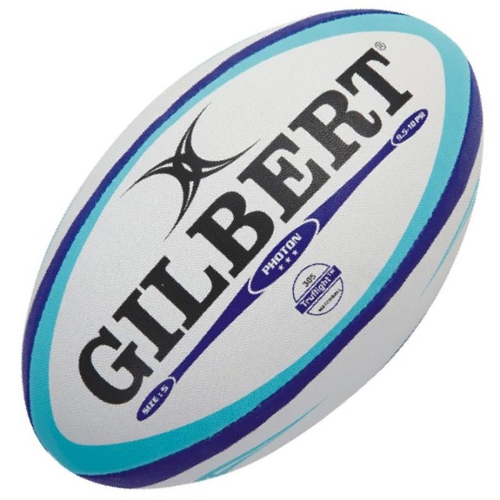 Gilbert Rugby Ball Photon Sky Blue Gr.5