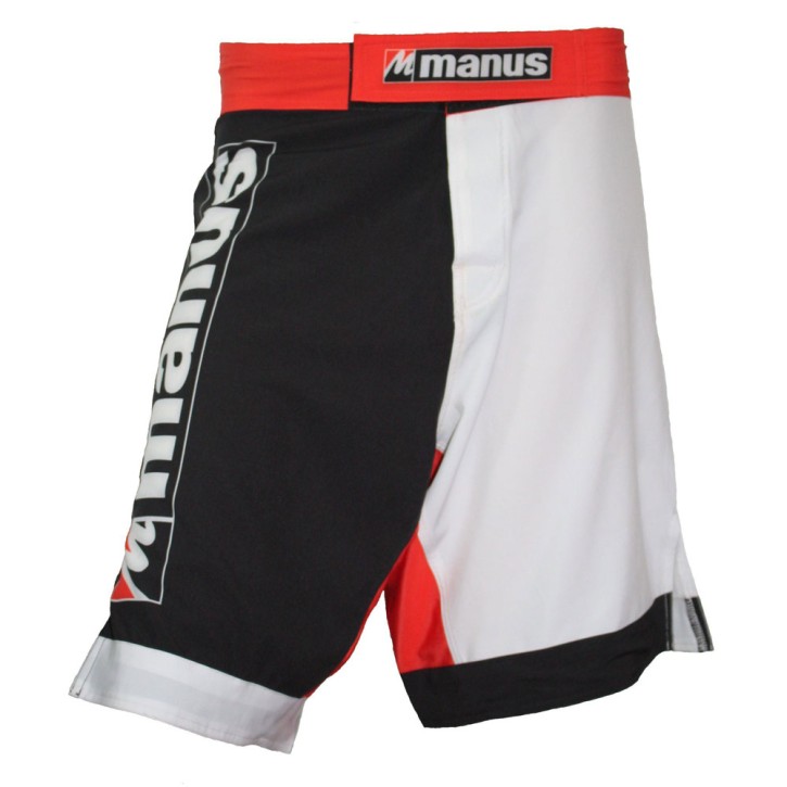 Manus MMA Shorts Black White