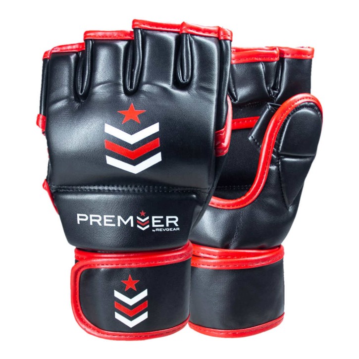 Premier by Revgear MMA Handschuhe schwarz rot
