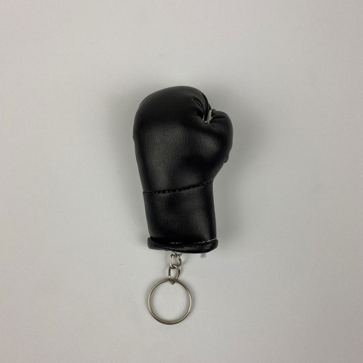 Black boxing glove keychain