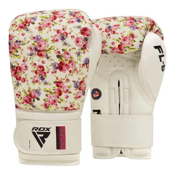 RDX FL6 Floral Women Boxing Gloves White