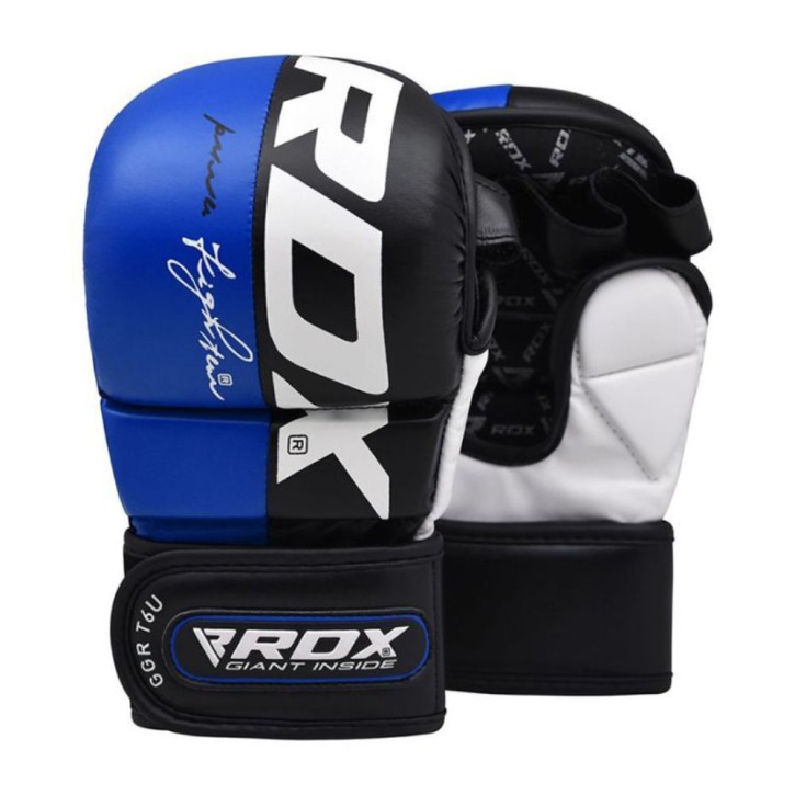 RDX T6 7oz MMA Sparring Handschuhe Blau