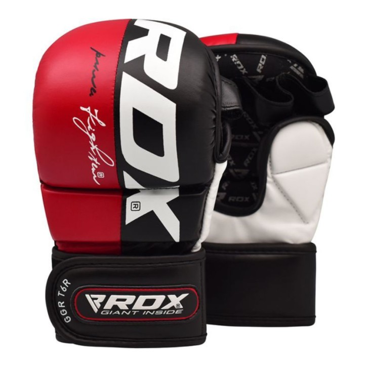 RDX T6 7oz MMA Sparring Handschuhe Rot