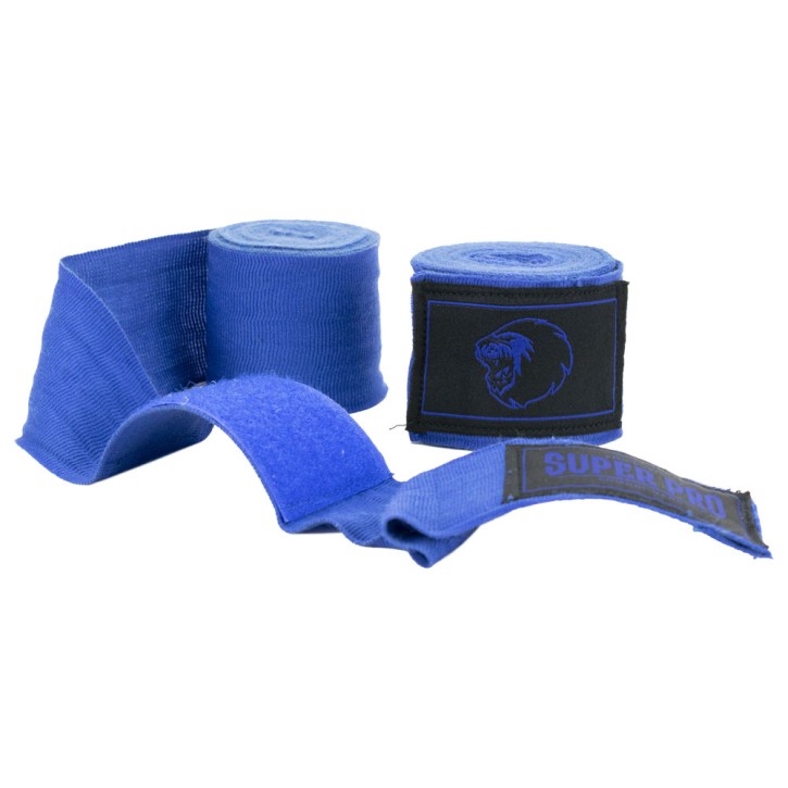 Super Pro Boxbandagen Blau 250cm