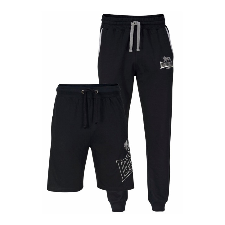 Lonsdale Giffordland Sweatpants Training Shorts Black