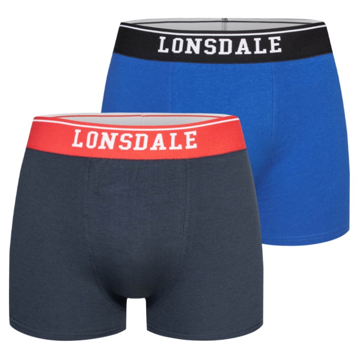 Lonsdale Oxfordshire boxer shorts navy blue 2-pack
