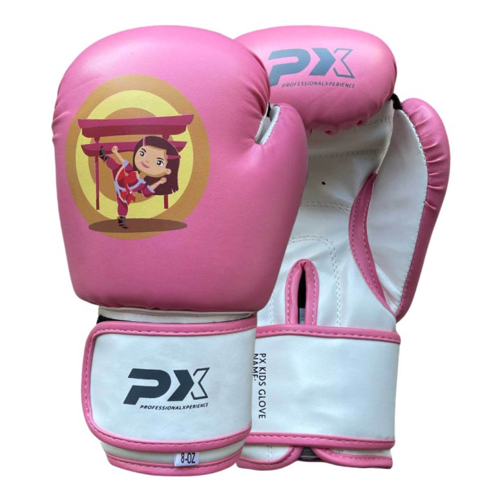 Phoenix Kids Ninja Girl Boxing Glove Pink White