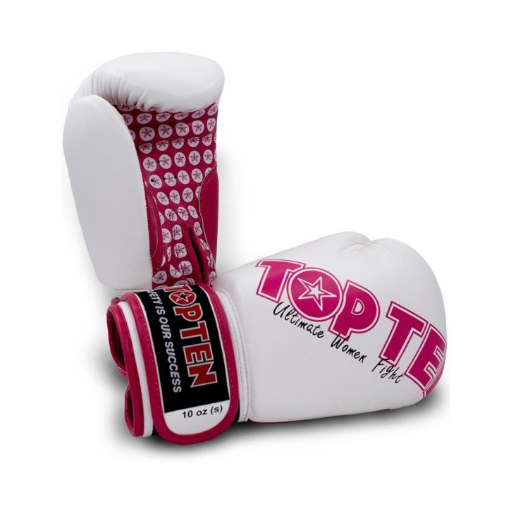 Top Ten Woman Boxing Gloves White Pink