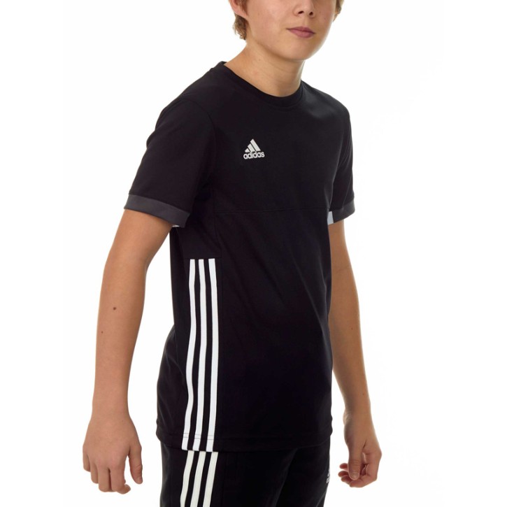 Sale Adidas T16 Team T-Shirt Kids Black White AJ5297