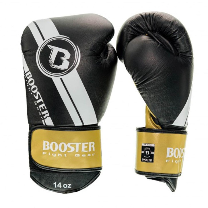 Booster BGL V3 New Boxhandschuhe Gold Black Leder