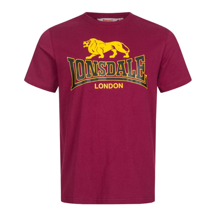 Lonsdale Taverham T-Shirt Oxblood Rot