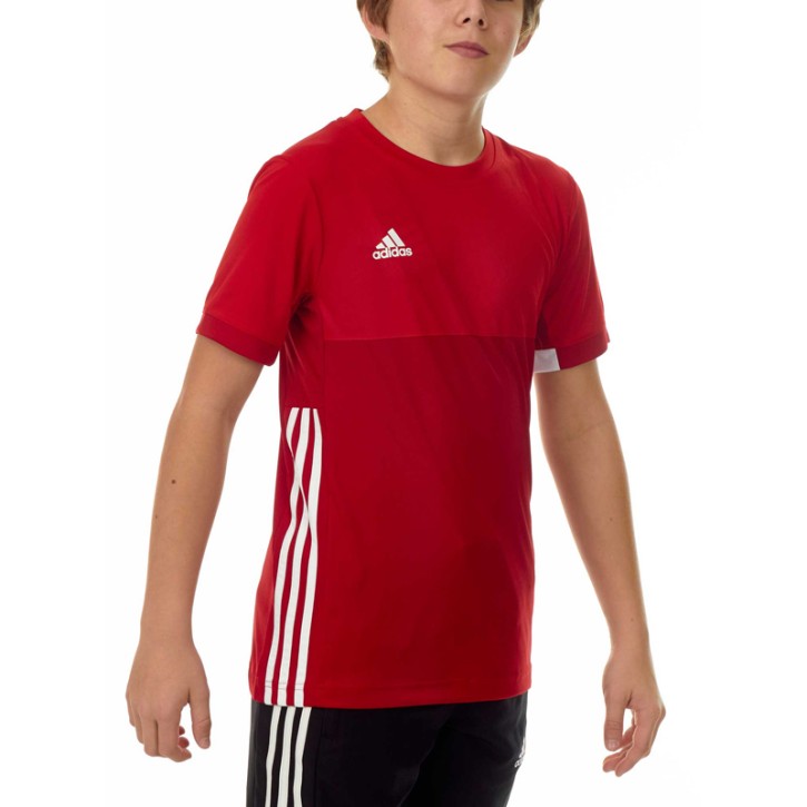 Abverkauf Adidas T16 Climacool T-Shirt Jungen Power Scarlet Red AJ5434