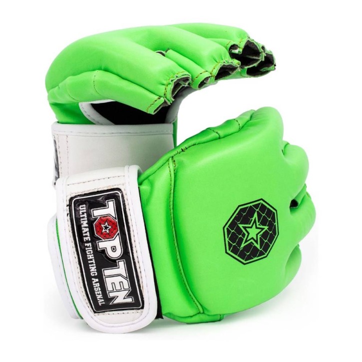 Top Ten C Type MMA Striking Gloves Green White