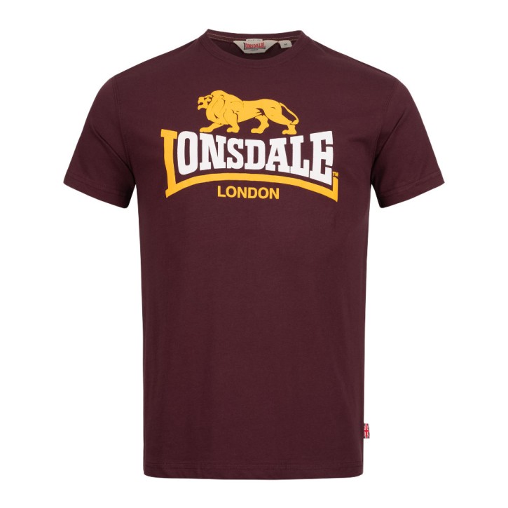 Lonsdale Holmpton T-Shirt Oxblood Rot