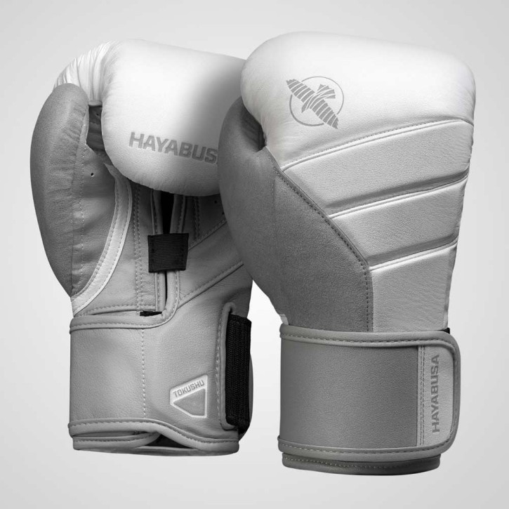 Hayabusa T3 Boxing Gloves White Grey