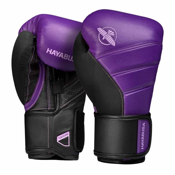 Hayabusa T3 Boxing Gloves Purple Black