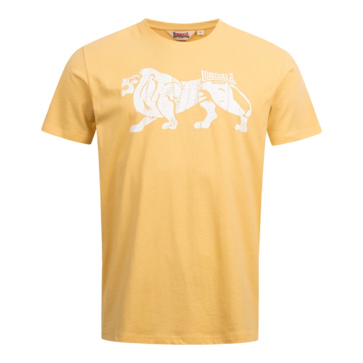 Lonsdale Endmoor T-Shirt Pastell Gelb