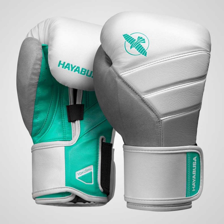 Hayabusa T3 Boxing Gloves White Teal
