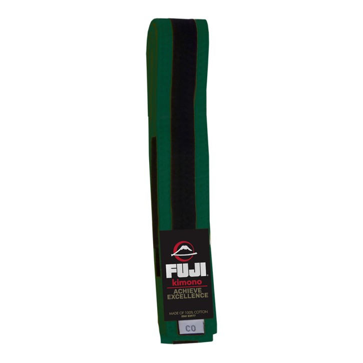 Fuji BJJ Belt Kids Green Black